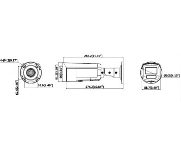 Kamera IP Hikvision DS-2CD2T166G3-IS2UY/SL(2.8)eFO-STDBLACK