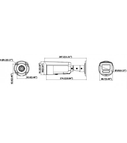 Kamera IP Hikvision DS-2CD2T166G3-IS2UY/SL(2.8)eFO-STDBLACK