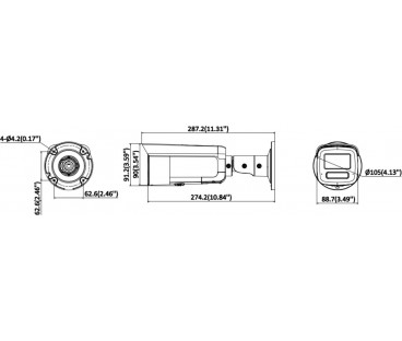 Kamera IP Hikvision DS-2CD2T123G2-LIS2UY/SL(2.8mm)