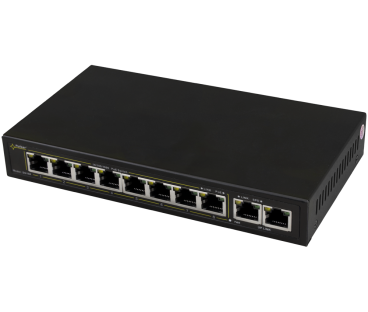 SWITCH POE PULSAR SG108 10-PORTÓW (8xPoE + 2xUPLINK)
