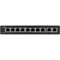 SWITCH POE PULSAR SG108 10-PORTÓW (8xPoE + 2xUPLINK)