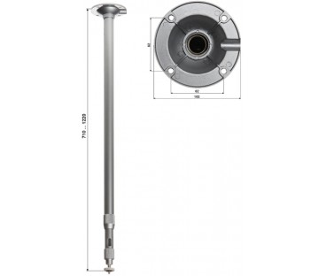 UCHWYT DO KAMER TELESKOPOWY SUFITOWY BR-60X120 710-1220