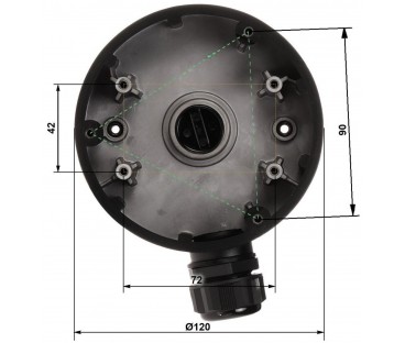 UCHWYT KAMERY STG-1280ZJ-DM46(BLACK)