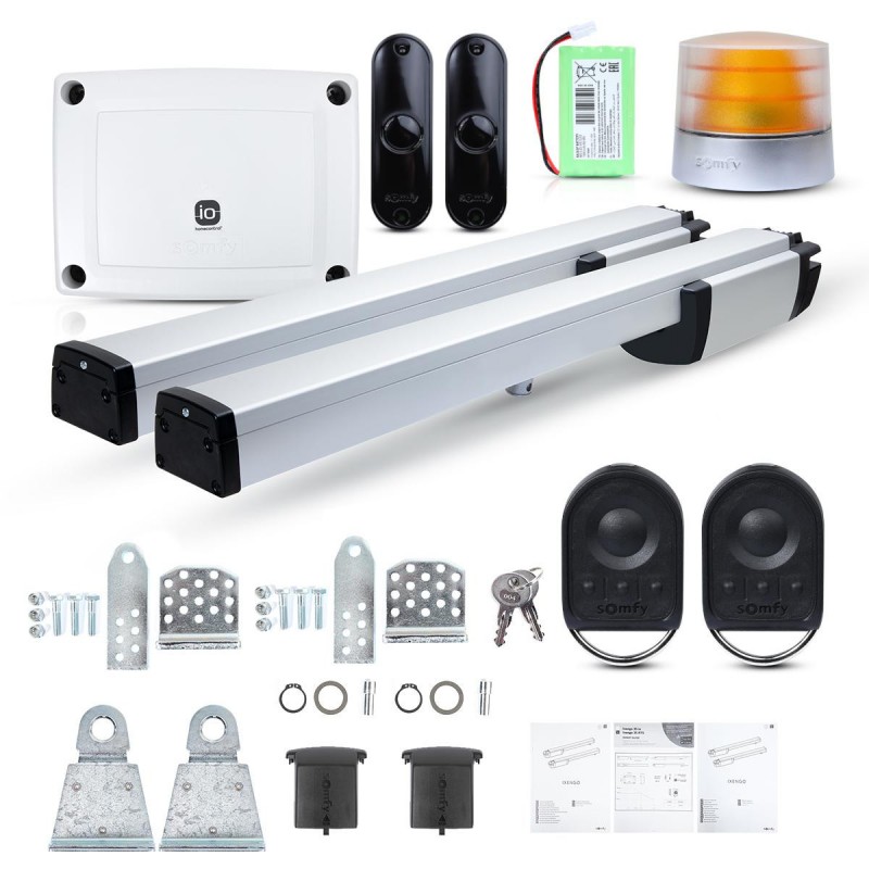 Zestaw Somfy Ixengo L 3S+ IO Comfort Pack do 8m bram dwuskrzydłowych Zestaw Somfy Ixengo L 3S+ IO Comfort Pack do 8m bram dwuskrzydłowych