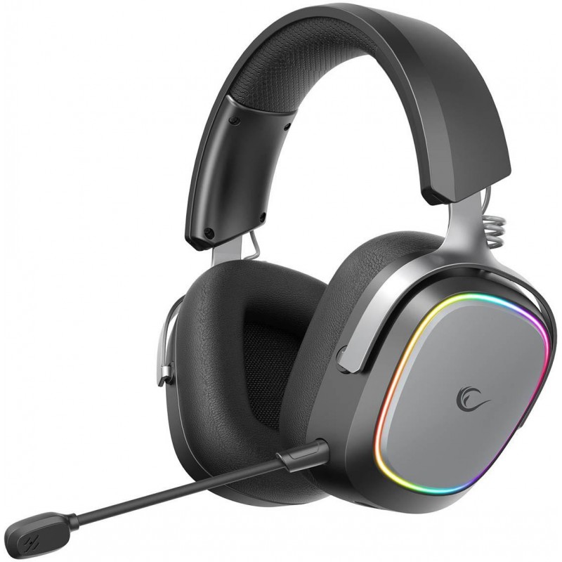 Słuchawki Rampage RETSU Słuchawki bezprzewodowe nauszne BT 2.4G RGB czarne