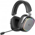 Słuchawki Rampage RETSU Słuchawki bezprzewodowe nauszne BT 2.4G RGB czarne