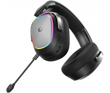Słuchawki Rampage RETSU Słuchawki bezprzewodowe nauszne BT 2.4G RGB czarne