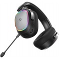 Słuchawki Rampage RETSU Słuchawki bezprzewodowe nauszne BT 2.4G RGB czarne
