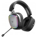 Słuchawki Rampage RETSU Słuchawki bezprzewodowe nauszne BT 2.4G RGB czarne