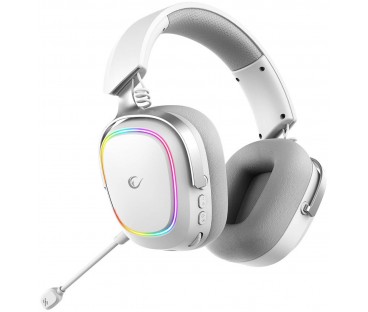 Słuchawki Rampage RETSU Słuchawki bezprzewodowe nauszne BT 2.4G RGB białe