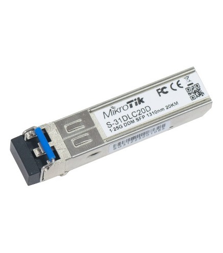 MODUŁ SFP MIKROTIK S-31DLC20D 1.25G SM 20km 1310nm