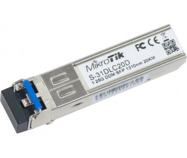 MODUŁ SFP MIKROTIK S-31DLC20D 1.25G SM 20km 1310nm