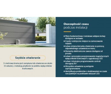 Zestaw Somfy Elixo 3S+ IO Comfort Pack do 600kg bram przesuwnych