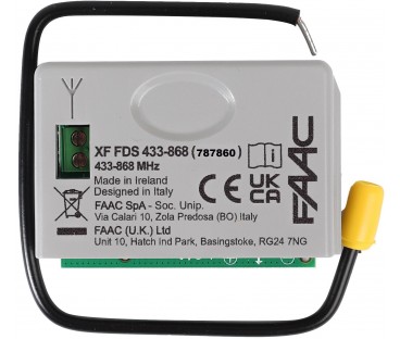 Sterownik/radioodbiornik FAAC XF LC FDS 433-868 MHz (787860)