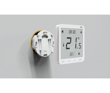 Przewodowy dwustanowy regulator pokojowy podtynkowy czarny ST-297z v3 Tech sterowniki