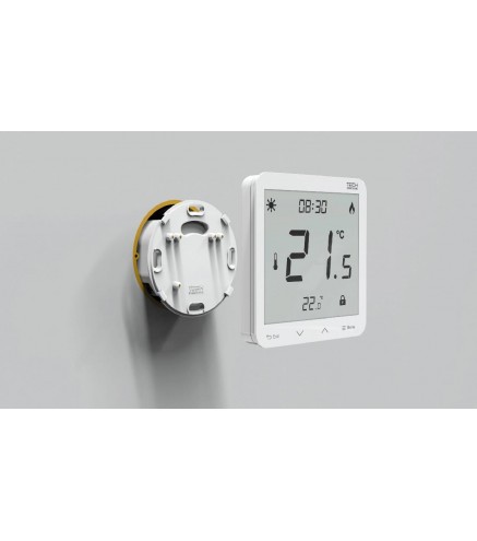 Przewodowy dwustanowy regulator pokojowy podtynkowy czarny ST-297z v3 Tech sterowniki