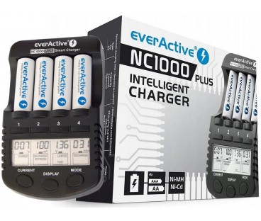 Ładowarka procesorowa do akumulatorków AA / AAA everActive NC-1000 PLUS