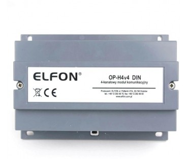 Moduł komunikacyjny ELFON OP-H4v4 DIN