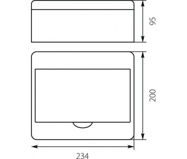 Rozdzielnica n/t RN-8 Fala (N+PE) IP40 200x234x95mm, biała | 7.2 Elektro-Plast Opatówek