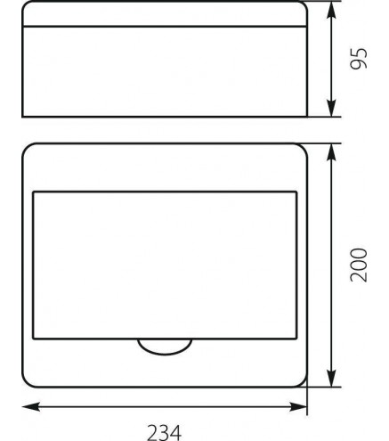 Rozdzielnica n/t RN-8 Fala (N+PE) IP40 200x234x95mm, biała | 7.2 Elektro-Plast Opatówek