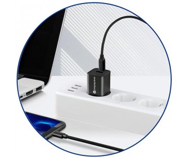 KABEL USB-C / USB-C everActive CBB-1PD3 100cm PD 60W 3A