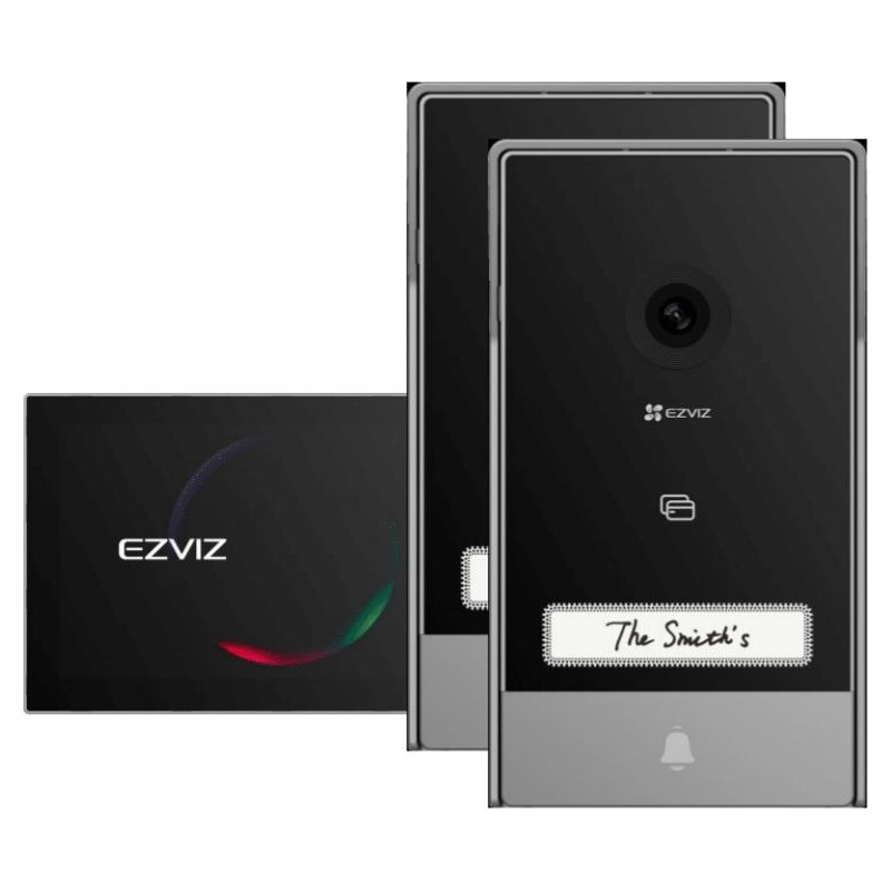 Zestaw wideodomofonowy EZVIZ HP7 z dwoma panelami bramowymi