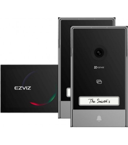 Zestaw wideodomofonowy EZVIZ HP7 z dwoma panelami bramowymi
