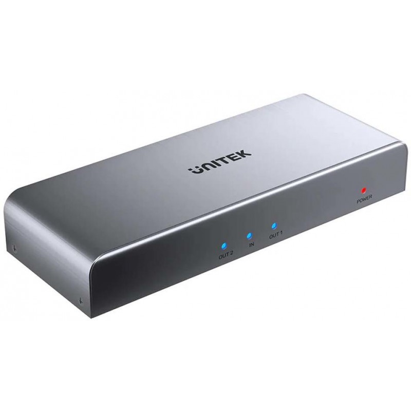 Unitek Rozgałęźnik sygnału HDMI 1 IN-2 OUT 4K