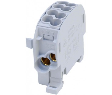 Blok rozdzielczy odgałęźny SCB 25 Al/Cu 80110 SIMBLOCK, szary 81501002