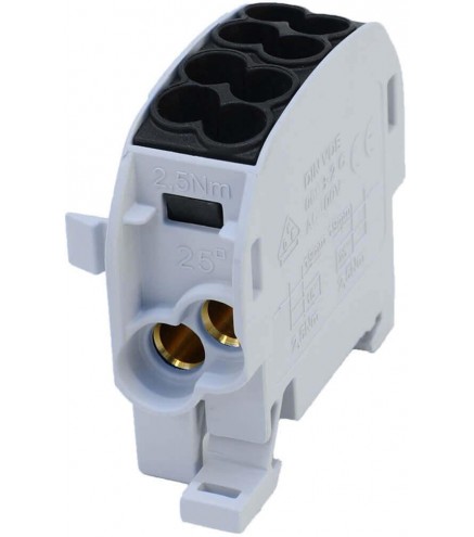 Blok rozdzielczy odgałęźny SCB 25 Al/Cu 80110 SIMBLOCK, czarny 81501007