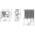Blok rozdzielczy odgałęźny SCB 25 Al/Cu 80110 SIMBLOCK, czarny 81501007