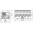 Blok rozdzielczy - odgałęźny Al/Cu 80150 SIMBLOCK sza/nie/zie SCB 25-5X 81500020