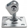 Zawias PSG 61.018.01 z szyldem 80x80x3mm - gwint M16 (regulowany, ucho ocynkowane)