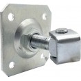 Zawias PSG 61.019.01 z szyldem 100x100x4mm - gwint M20 (regulowany, ucho ocynkowane)