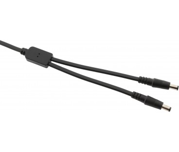 Splitter DC ESPE 1x2 gniazdo DC 2,1/5,5 / 2 x wtyk prosty DC 2,1/5,5