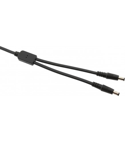 Splitter DC ESPE 1x2 gniazdo DC 2,1/5,5 / 2 x wtyk prosty DC 2,1/5,5