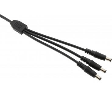 Splitter DC ESPE 1x3 gniazdo DC 2,1/5,5 / 3 x wtyk prosty DC 2,1/5,5