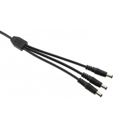 Splitter DC ESPE 1x3 gniazdo DC 2,1/5,5 / 3 x wtyk prosty DC 2,1/5,5
