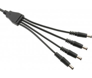 Splitter DC ESPE 1x4 gniazdo DC 2,1/5,5 / 4 x wtyk prosty DC 2,1/5,5
