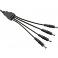Splitter DC ESPE 1x4 gniazdo DC 2,1/5,5 / 4 x wtyk prosty DC 2,1/5,5