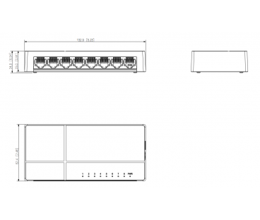 SWITCH DAHUA PFS3008-8GT-L-V2