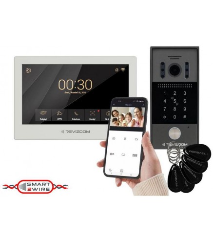 Wideodomofon REVIZOOM RM-T273HD WHITE/RC-212HD-CK1