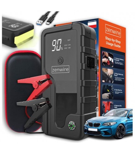 Booster Jump Starter 6400 mAh Powerbank Samochodowy Zenwire CY16