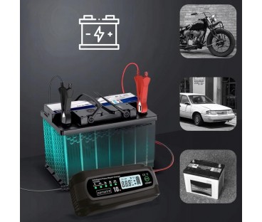 Prostownik Ładowarka Akumulatorów Samochodowy z Funkcją Naprawy 12V 24V 10A Zenwire JMD-10