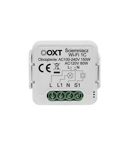 Moduł OXT mini ściemniacz 1 obwód WiFi TUYA