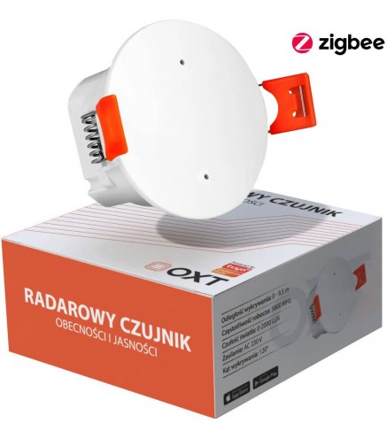 OXT Czujnik radar obecności jasności 230V ZigBee TUYA