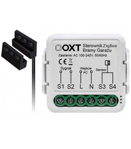 Moduł OXT z sensorem do silnika bramy garażu ZigBee TUYA