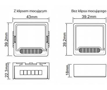 Moduł OXT z sensorem do silnika bramy garażu ZigBee TUYA