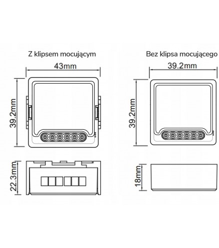 Moduł OXT z sensorem do silnika bramy garażu ZigBee TUYA