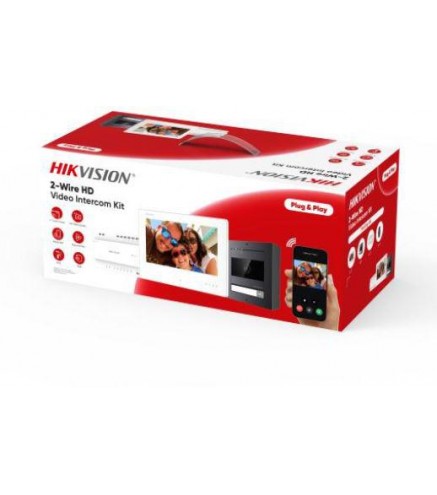 Zestaw wideodomofonowy Hikvision DS-KIS704EY/Aluminum
